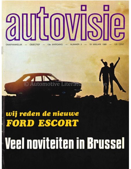 1968 AUTOVISIE MAGAZINE 3 NEDERLANDS