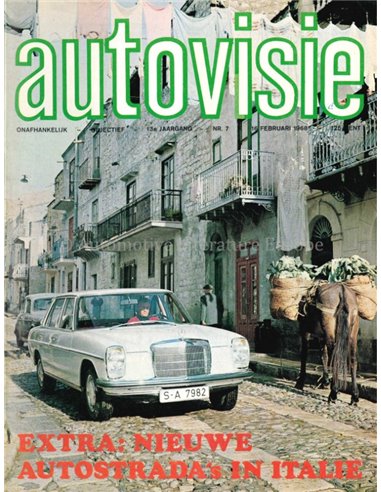 1968 AUTOVISIE MAGAZINE 7 NEDERLANDS
