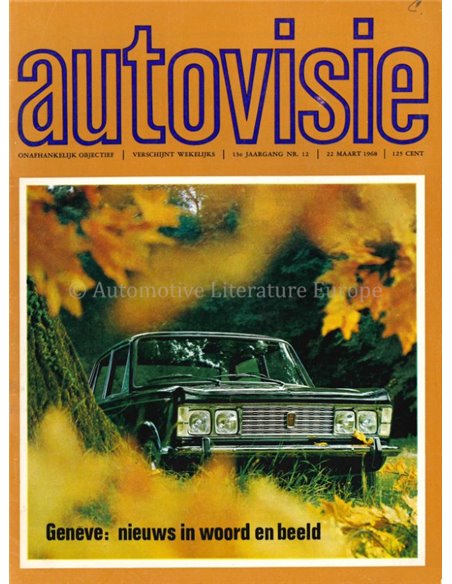 1968 AUTOVISIE MAGAZINE 12 DUTCH