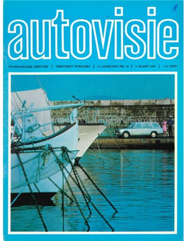 1968 AUTOVISIE MAGAZINE 10 NEDERLANDS