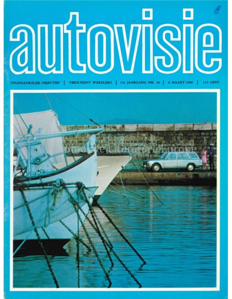 1968 AUTOVISIE MAGAZINE 10 DUTCH