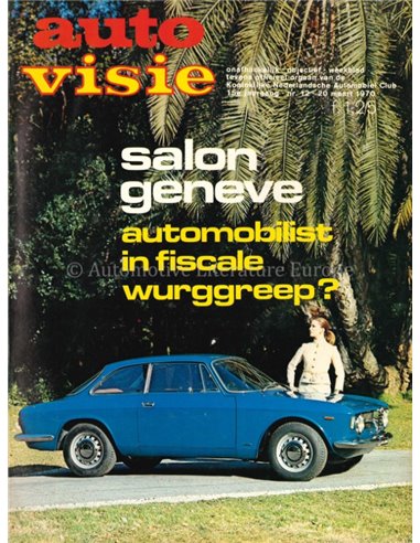 1970 AUTOVISIE MAGAZINE 12 DUTCH