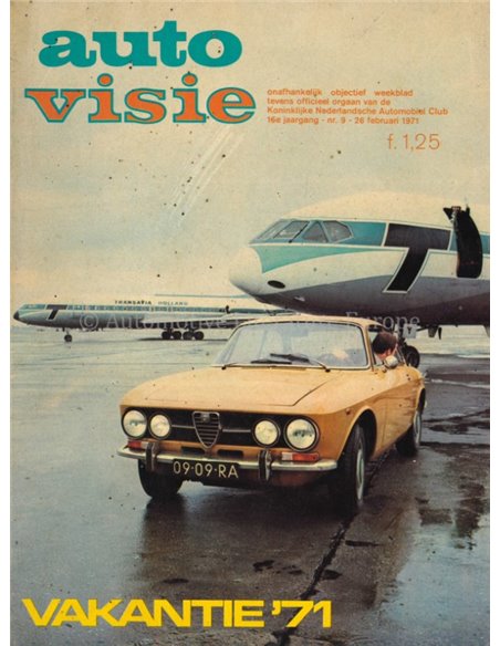 1971 AUTOVISIE MAGAZINE 9 NEDERLANDS