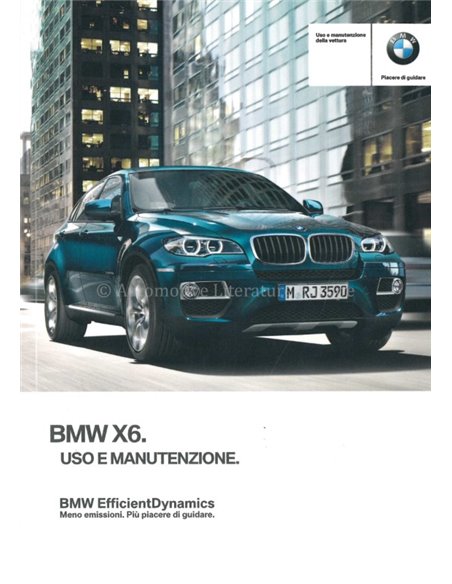 2012 BMW X5 & X6 OWNERS MANUAL ITALIAN