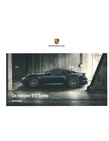 2021 PORSCHE 911 TURBO S HARDCOVER BROCHURE NEDERLANDS