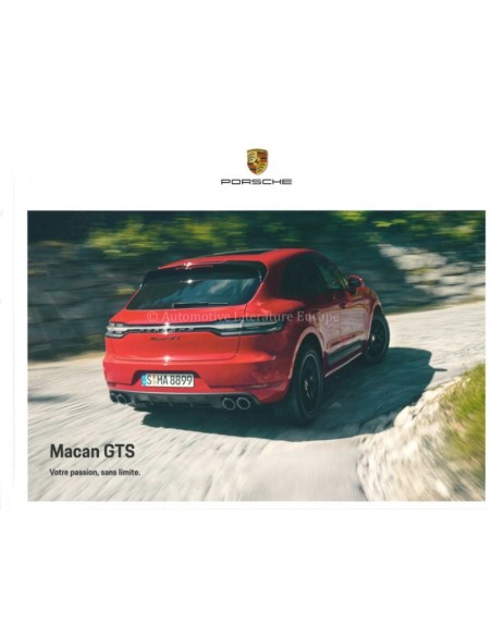 2020 PORSCHE MACAN GTS HARDCOVER PROSPEKT FRANZÖSISCH