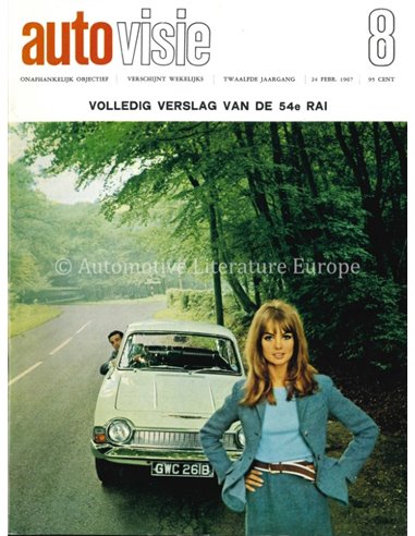 1967 AUTOVISIE MAGAZIN 8 NIEDERLÄNDISCH