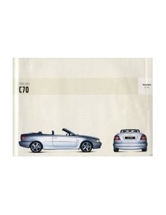 2005 VOLVO C70 CABRIOLET INSTRUCTIEBOEKJE ENGELS