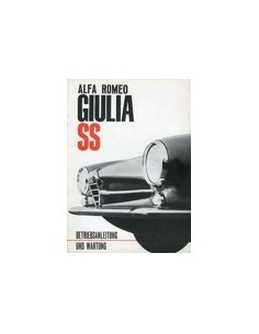 1963 ALFA ROMEO GIULIA SS INSTRUCTIEBOEKJE DUITS