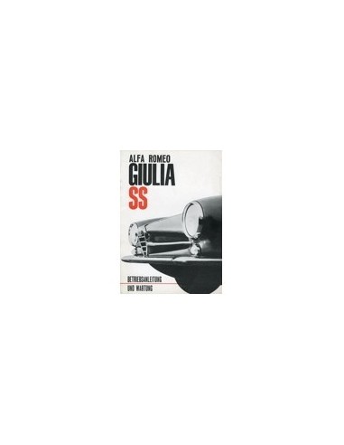 1963 ALFA ROMEO GIULIA SS INSTRUCTIEBOEKJE DUITS