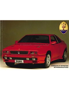 1991 MASERATI SHAMAL BETRIEBSANLEITUNG FRANZÖSISCH & DEUTSCH