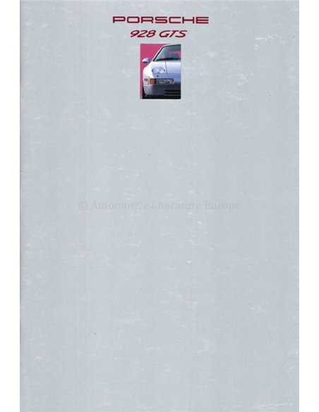 1993 PORSCHE 928 GTS PROSPEKT ENGLISCH