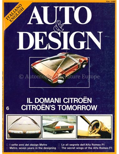 1981 AUTO & DESIGN MAGAZINE ITALIAN & ENGLISH 6