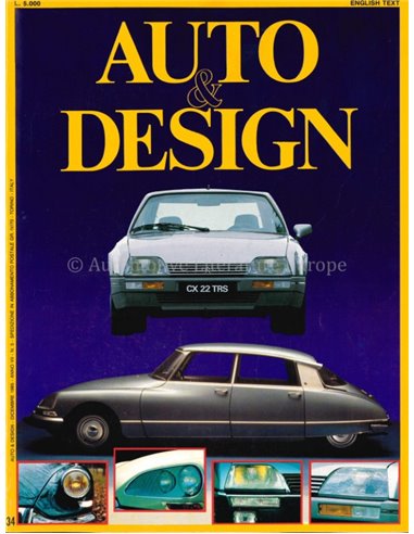 1985 AUTO & DESIGN MAGAZINE ITALIAN & ENGLISH 34