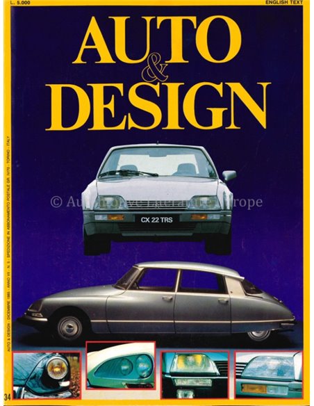 1985 AUTO & DESIGN MAGAZINE ITALIAN & ENGLISH 34