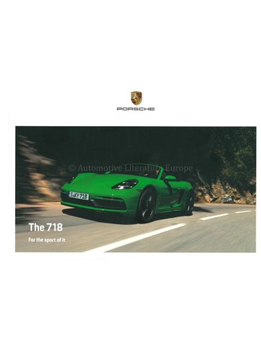 2021 PORSCHE 718 BOXTER & CAYMAN HARDCOVER BROCHURE ENGELS