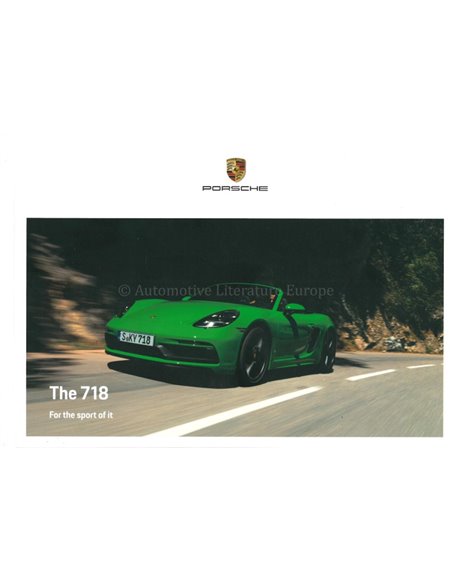 2021 PORSCHE 718 BOXTER & CAYMAN HARDBACK BROCHURE ENGLISH