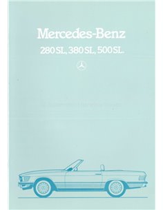 1983 MERCEDES BENZ SL KLASSE PROSPEKT NIEDERLÄNDISCH