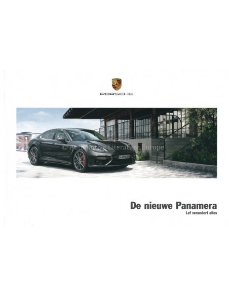 2017 PORSCHE PANAMERA HARDCOVER PROSPEKT NIEDERLÄNDISCH