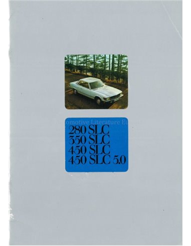 1979 MERCEDES BENZ SLC BROCHURE NEDERLANDS