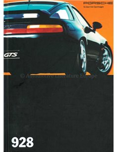 1994 PORSCHE 928 GTS HARDBACK BROCHURE GERMAN
