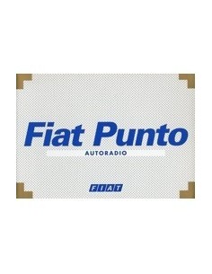 2001 FIAT PUNTO AUTORADIO INSTRUCTIEBOEKJE NEDERLANDS