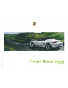 2010 PORSCHE BOXSTER SPYDER HARDCOVER BROCHURE ENGELS (USA)