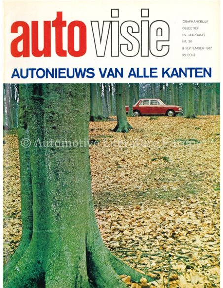 1967 AUTOVISIE MAGAZINE 36 NIEDERLÄNDISCH