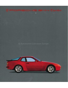 1985 PORSCHE 944 TURBO PROSPEKT DEUTSCH