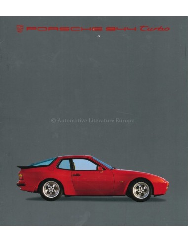 1985 PORSCHE 944 TURBO PROSPEKT DEUTSCH