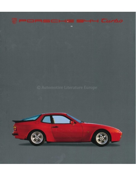 1985 PORSCHE 944 TURBO PROSPEKT DEUTSCH