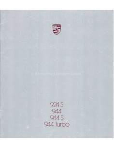 1987 PORSCHE 924 S / 944 S & TURBO BROCHURE DUITS