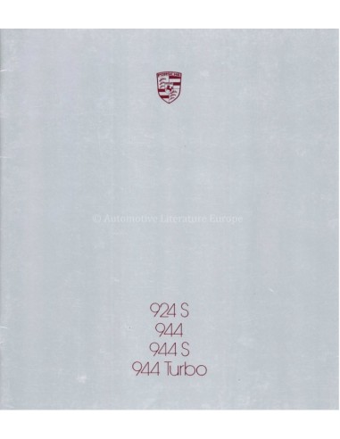 1987 PORSCHE 924 S / 944 S & TURBO PROSPEKT DEUTSCH