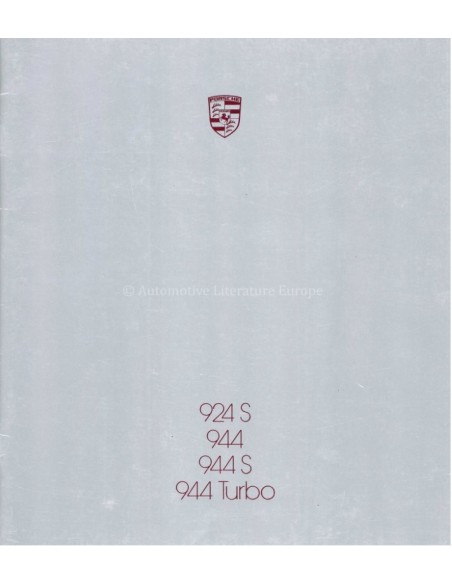 1987 PORSCHE 924 S / 944 S & TURBO PROSPEKT DEUTSCH
