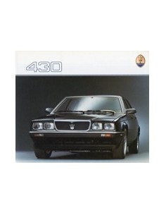 1988 MASERATI 430 BROCHURE DUITS