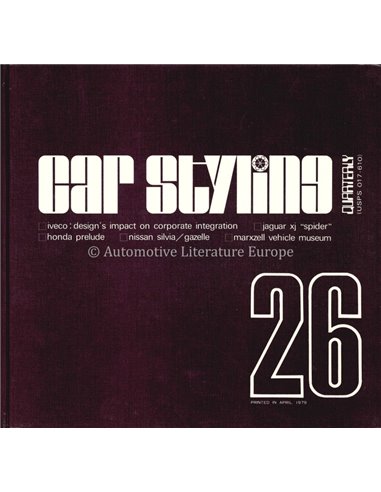 1979 CAR STYLING 26 - QUATERLY- HARDCOVER BUCH
