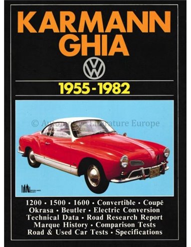VOLKSWAGEN KARMANN GHIA 1955-1982 - BROOKLANDS ROAD TEST - BOOK