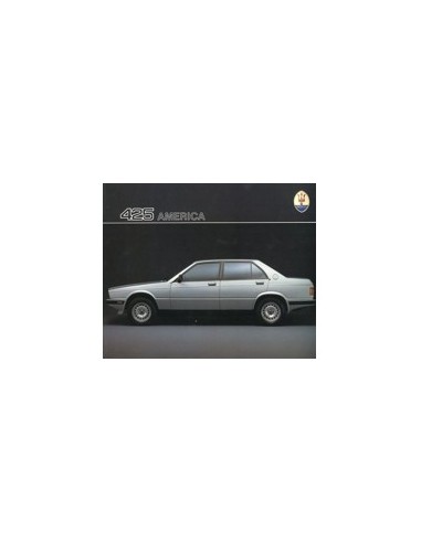1986 MASERATI 425 AMERICA BROCHURE DUITS