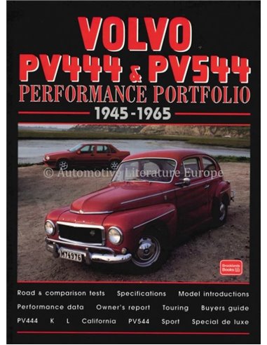 VOLVO PV444 & PV544 - PERFORMANCE PORTFOLIO - BOOK