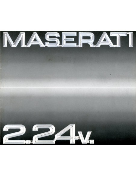 1989 MASERATI 2.24V. BROCHURE ITALIAANS