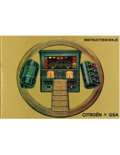 1981 CITROEN GSA OWNERS MANUAL DUTCH
