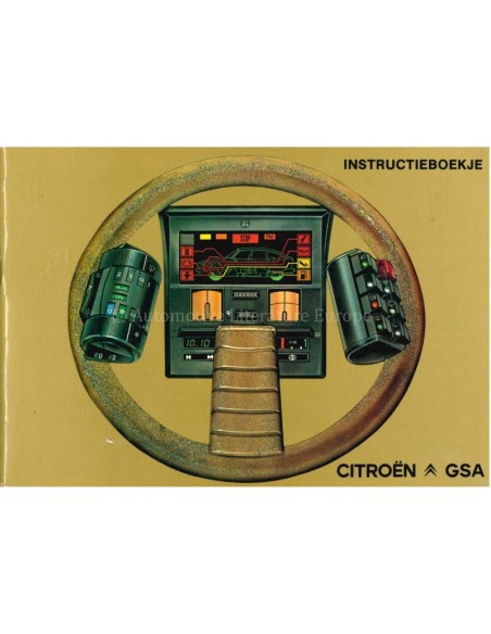 1981 CITROEN GSA BETRIEBSANLEITUNG NIEDERLÄNDISCH