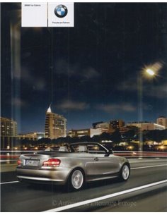 2009 BMW 1 SERIES CONVERTIBLE BROCHURE GERMAN