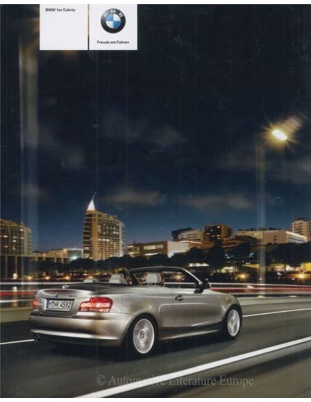 2009 BMW 1ER CABRIO PROSPEKT DEUTSCH