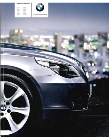 2006 BMW 5 SERIES SALOON BROCHURE FRENCH 