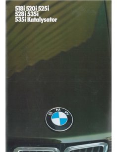 1984 BMW 5 SERIES BROCHURE GERMAN