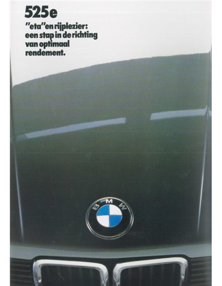 1984 BMW 5 SERIES BROCHURE DUTCH