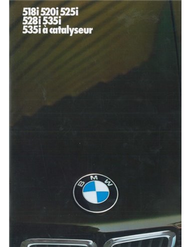 1985 BMW 5ER PROSPEKT FRANZÖSISCH