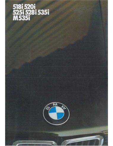 1985 BMW 5ER PROSPEKT NIEDERLÄNDISCH