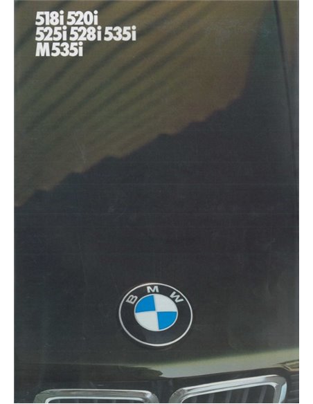 1985 BMW 5ER PROSPEKT NIEDERLÄNDISCH